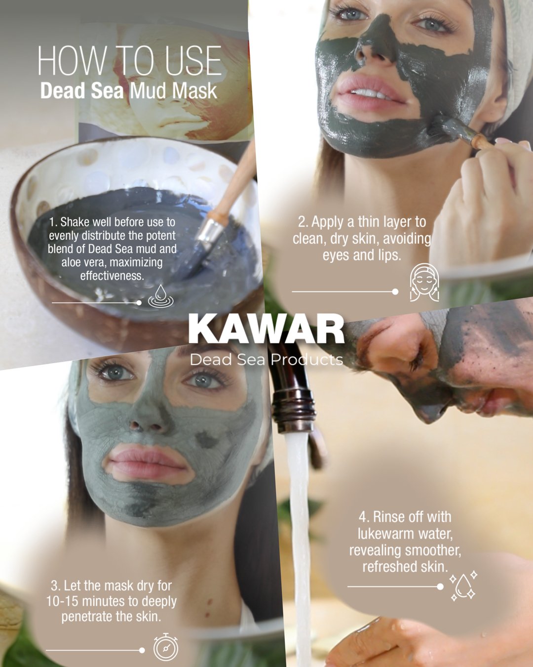 Dead Sea Mud Mask with Aloe Vera 8.8 Fl Oz.